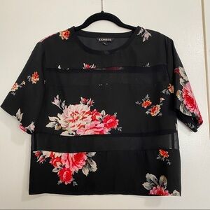 NWOT Express Floral Top